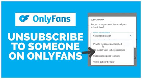 how to unsubscribe from onlyfans|How to Unsubscribe on Onlyfans